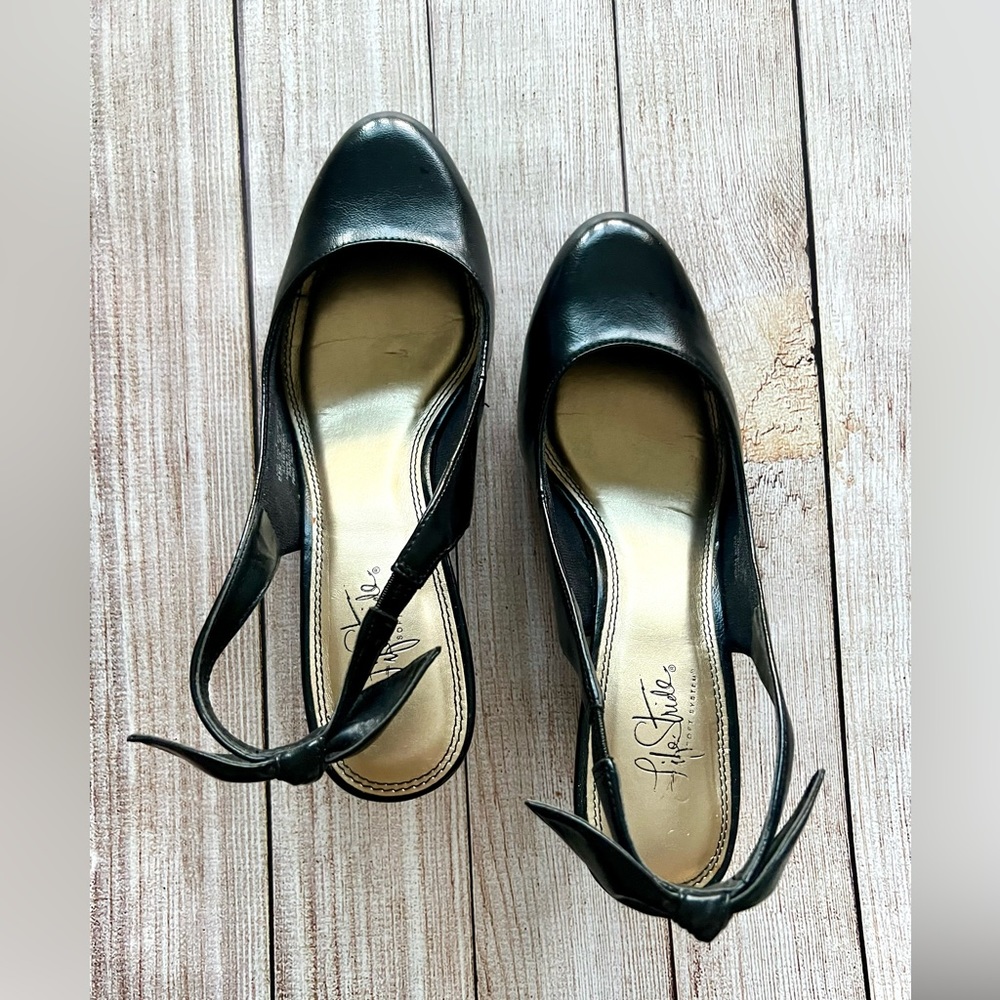 Lifestride Bow Slingback Heels Soft System